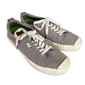 Cariuma Women's Sz 10 OCA Low Mystic Gray Canvas Lace Up Sneakers